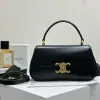 REPLICA CELINE TEEN CELINE LOLA IN SHINY CALFSKIN 119533 BLACK #3971