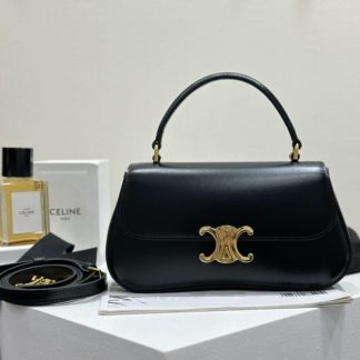 REPLICA CELINE TEEN CELINE LOLA IN SHINY CALFSKIN 119533 BLACK #3971