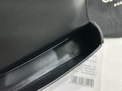 REPLICA CELINE TEEN CELINE LOLA IN SHINY CALFSKIN 119533 BLACK #3971 - Image 4