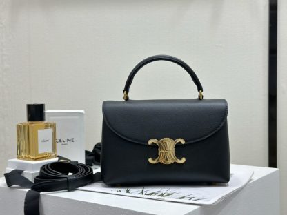 REPLICA CELINE TEEN NINO BAG IN SUPPLE CALFSKIN 118113 BLACK #3973