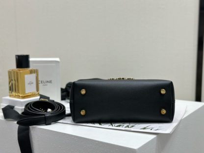 REPLICA CELINE TEEN NINO BAG IN SUPPLE CALFSKIN 118113 BLACK #3973 - Image 6