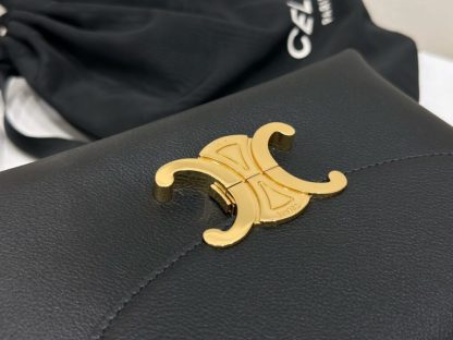 REPLICA CELINE TEEN NINO BAG IN SUPPLE CALFSKIN 118113 BLACK #3973 - Image 12