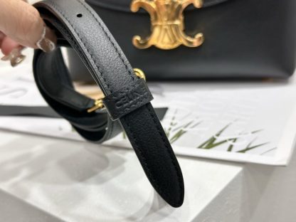 REPLICA CELINE TEEN NINO BAG IN SUPPLE CALFSKIN 118113 BLACK #3973 - Image 10