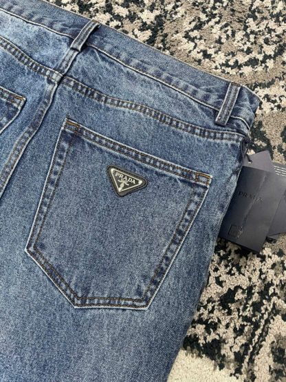  Prada Men's Five-pocket denim jeans #4060 - Image 7