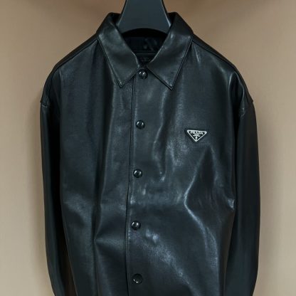  PRADA Nappa leather shirt 2025 With Buttons For Men #4005 - Image 6