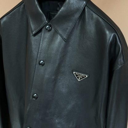  PRADA Nappa leather shirt 2025 With Buttons For Men #4005 - Image 7