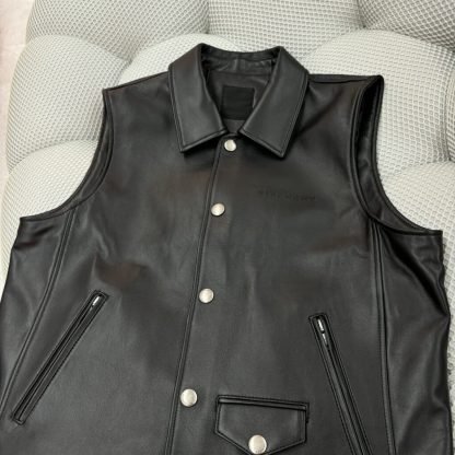  GIVENCHY Waistcoat in leather Vest For Men #4078 - Image 10