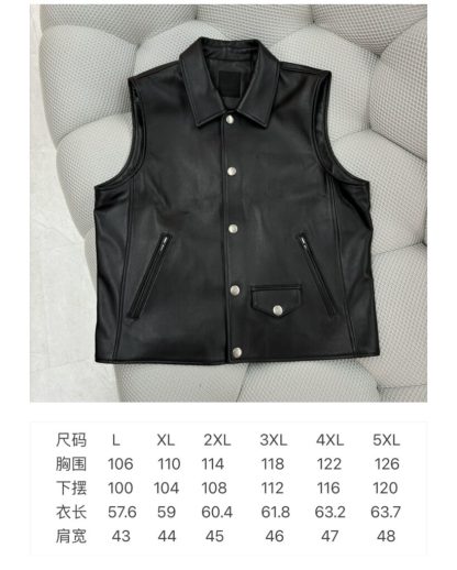  GIVENCHY Waistcoat in leather Vest For Men #4078 - Image 5