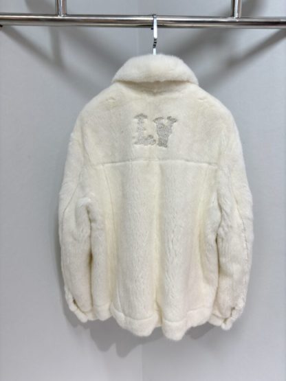  Louis Vuitton Mink Trucker Jacket 1AFXB5 #4012 - Image 8