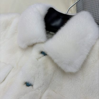  Louis Vuitton Mink Trucker Jacket 1AFXB5 #4012 - Image 9