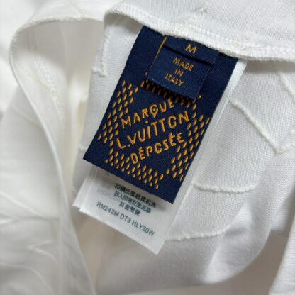  Louis Vuitton Men's Monogram Embroidered Cotton T-Shirt #4112 - Image 7