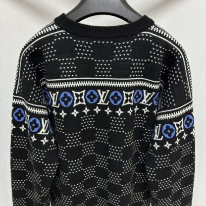  Louis Vuitton Men's Jacquard Wool Pullover Sweater #4126 - Image 2