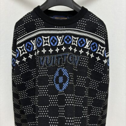  Louis Vuitton Men's Jacquard Wool Pullover Sweater #4126 - Image 7