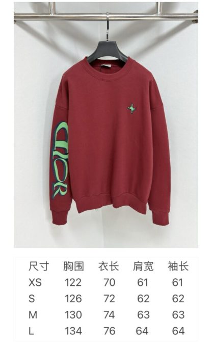  DIOR AND LEWIS HAMILTON Sweatshirt For Men Red #4064 - Image 8