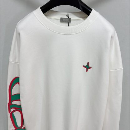  DIOR AND LEWIS HAMILTON Sweatshirt For Men White #4066 - Image 5