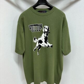 Replica Louis Vuitton Men's Short-Sleeved Cotton Crewneck #4123