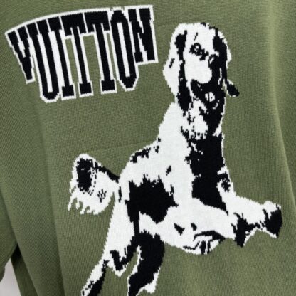  Louis Vuitton Men's Short-Sleeved Cotton Crewneck #4123 - Image 7
