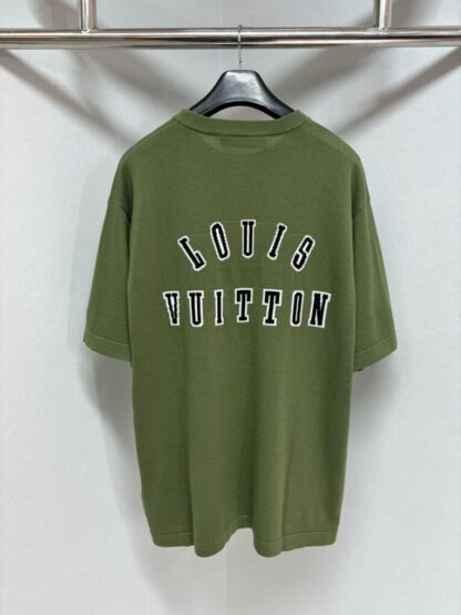  Louis Vuitton Men's Short-Sleeved Cotton Crewneck #4123 - Image 8