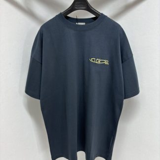 Replica DIOR AND LEWIS HAMILTON T-Shirt Oversized Fit Blue #4076