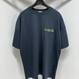 Replica DIOR AND LEWIS HAMILTON T-Shirt Oversized Fit Blue #4076