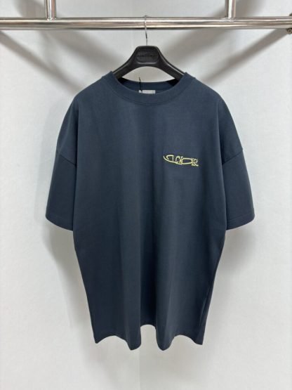 Replica DIOR AND LEWIS HAMILTON T-Shirt Oversized Fit Blue #4076