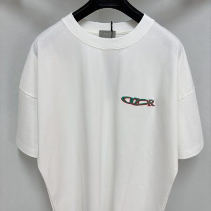  DIOR AND LEWIS HAMILTON T-Shirt Oversized Fit White #4075 - Image 4