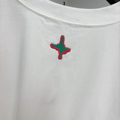  DIOR AND LEWIS HAMILTON T-Shirt Oversized Fit White #4075 - Image 5