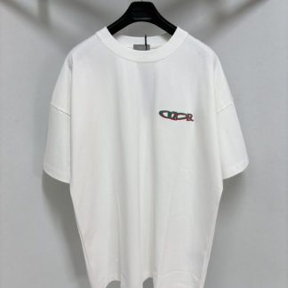 Replica DIOR AND LEWIS HAMILTON T-Shirt Oversized Fit White #4075
