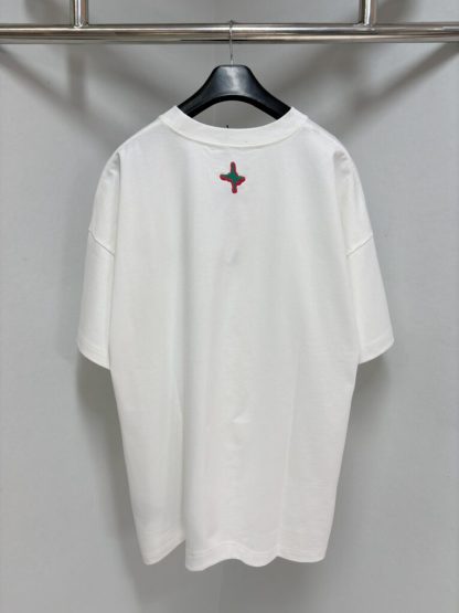 DIOR AND LEWIS HAMILTON T-Shirt Oversized Fit White #4075 - Image 2