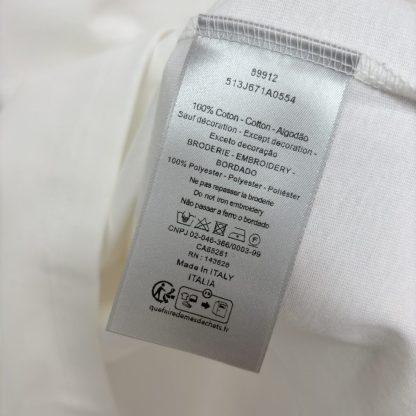  DIOR AND LEWIS HAMILTON T-Shirt Oversized Fit White #4075 - Image 8