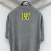  Louis Vuitton Men's Embellished Short-Sleeved Cotton Crewneck #4121 - Image 4