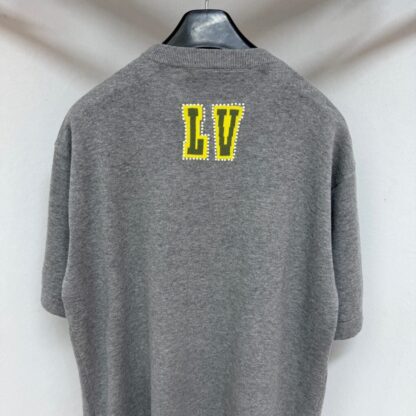  Louis Vuitton Men's Embellished Short-Sleeved Cotton Crewneck #4121 - Image 4