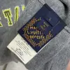  Louis Vuitton Men's Embellished Short-Sleeved Cotton Crewneck #4121 - Image 8