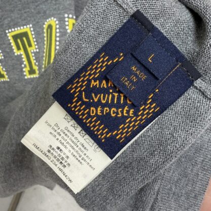  Louis Vuitton Men's Embellished Short-Sleeved Cotton Crewneck #4121 - Image 8