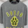  Louis Vuitton Men's Embellished Short-Sleeved Cotton Crewneck #4121 - Image 5