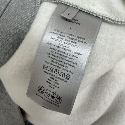  Dior Men's CD Icon Half-Zip Sweatshirt Grey #4003 - Image 6