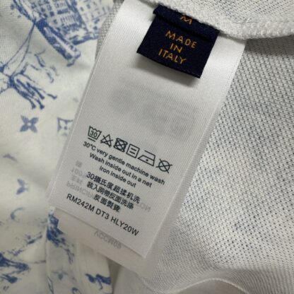  Louis Vuitton Men's Printed Cotton Pique T-Shirt #4113 - Image 8