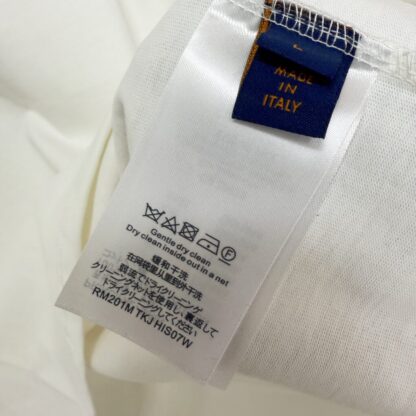  Louis Vuitton Men's LV Vers Embellished Short-Sleeved T-Shirt White #4125 - Image 5