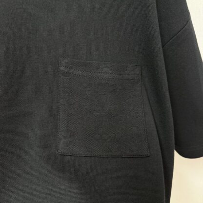  Louis Vuitton Men's Pique Cotton T-Shirt Black #4117 - Image 7
