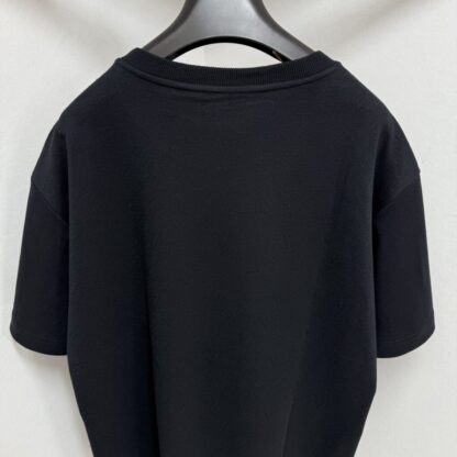  Louis Vuitton Men's Pique Cotton T-Shirt Black #4117 - Image 8