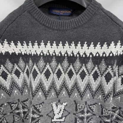  Louis Vuitton Men's Embellished Wool-Cashmere Blend Pullover #4128 - Image 3