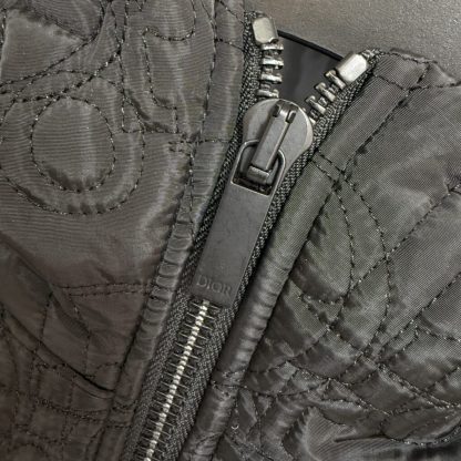  Dior Oblique Hooded Blouson Jacket Black Cotton-Blend Knit #4002 - Image 8