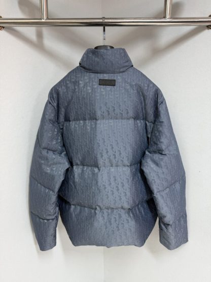  Dior Men's Oblique Puffer Jacket Blue Technical Jacquard 2025 #3999 - Image 8