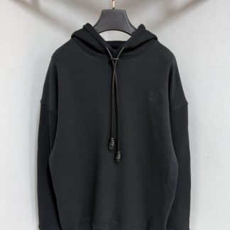 Replica LOEWE Men's Relaxed fit hoodie in cotton 2025 Black #4001