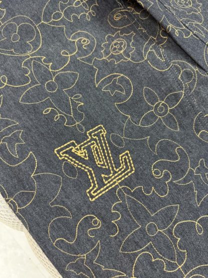  Louis Vuitton Embroidered Denim Pants 1AFX90 For Men #4007 - Image 6