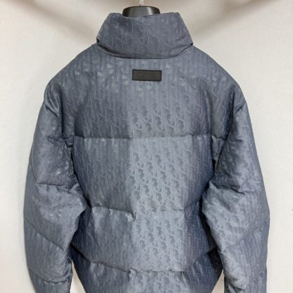  Dior Men's Oblique Puffer Jacket Blue Technical Jacquard 2025 #3999 - Image 3