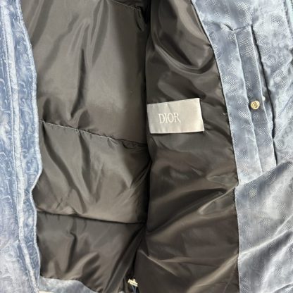  Dior Men's Oblique Puffer Jacket Blue Technical Jacquard 2025 #3999 - Image 5