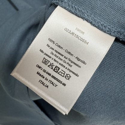  Dior Men's Charm T-Shirt Relaxed Fit Blue #4070 - Image 8