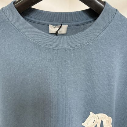  Dior Men's Charm T-Shirt Relaxed Fit Blue #4070 - Image 6