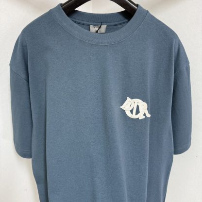  Dior Men's Charm T-Shirt Relaxed Fit Blue #4070 - Image 5